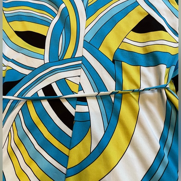 Vintage 90s Moanora Pucci-esque DeeLite DeeGroovy print wrap dress - Picture 9 of 10